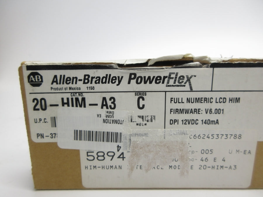 ALLEN BRADLEY 20-HIM-A3 SER. C F/W V6.001 12VDC NSMP