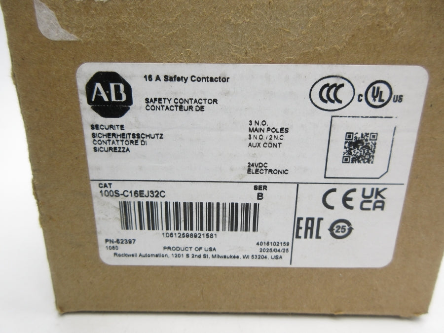 ALLEN BRADLEY 100S-C16EJ32C SER. B 24VDC (BR/WH) NSMP