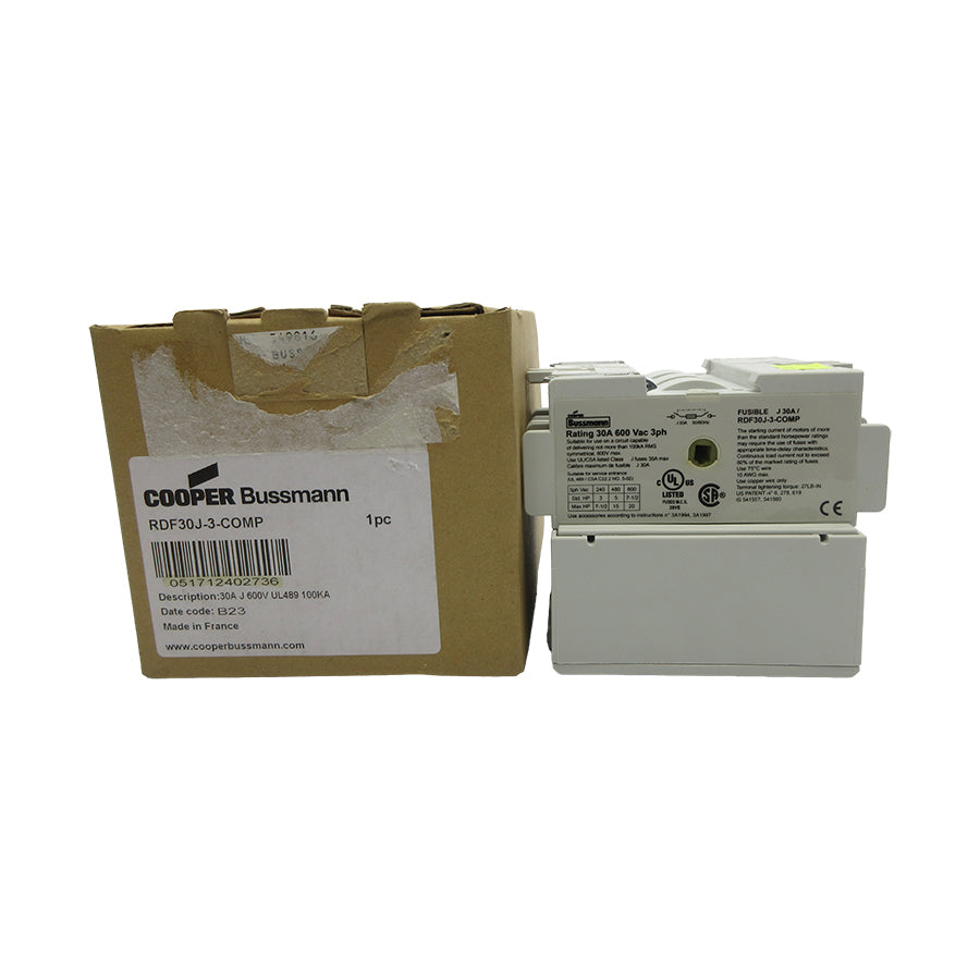 BUSSMANN RDF30J-3-COMP 600VAC 30A NSMP