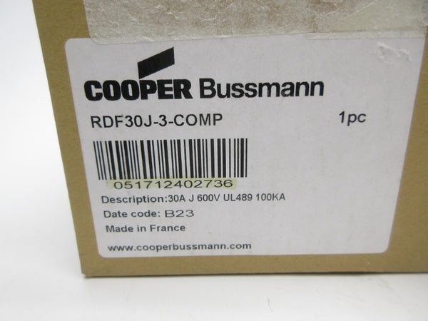 BUSSMANN RDF30J-3-COMP 600VAC 30A NSMP