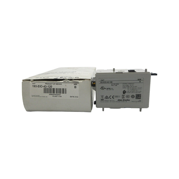ALLEN BRADLEY 193-EIO-43-120 SER. B F/W 7.006 120VAC (WH) NSMP