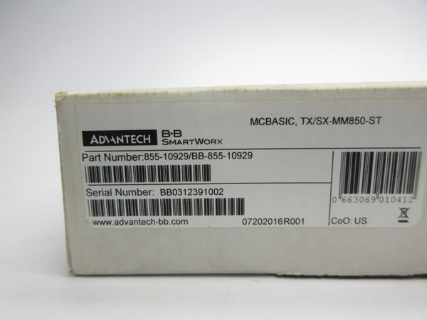 ADVANTECH 855-10929/BB-855-10929 MCBASICTX/FX 100-240VAC 1A NSMP
