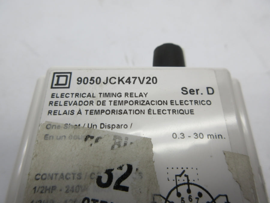 SQUARE D 9050JCK47V20 SER. D 0.3-30M NSNP