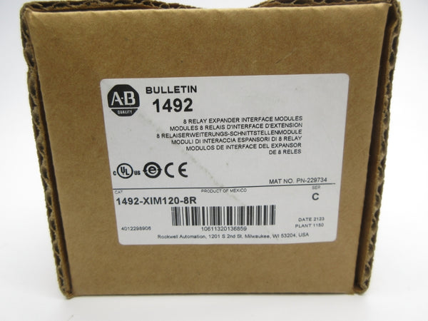 ALLEN BRADLEY 1492-XIM120-8R SER. C 96-132VAC (BR/WH) NSMP