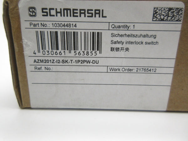 SCHMERSAL 103044814 AZM201Z-I2-SK-T-1P2PW-DU NSMP
