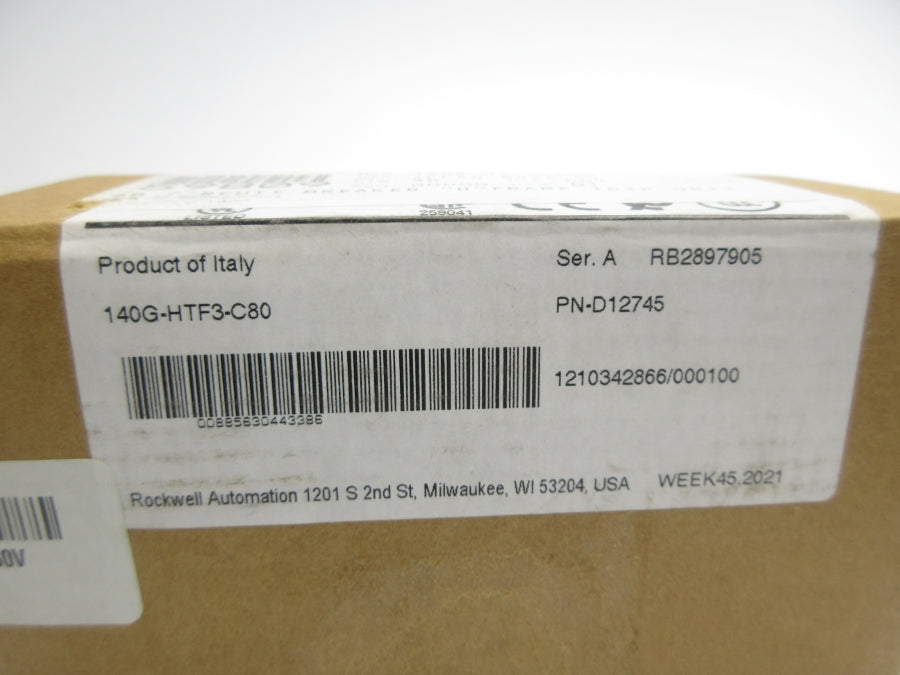 ALLEN BRADLEY 140G-HTF3-C80 SER. A 80A (BR/WH) NSMP