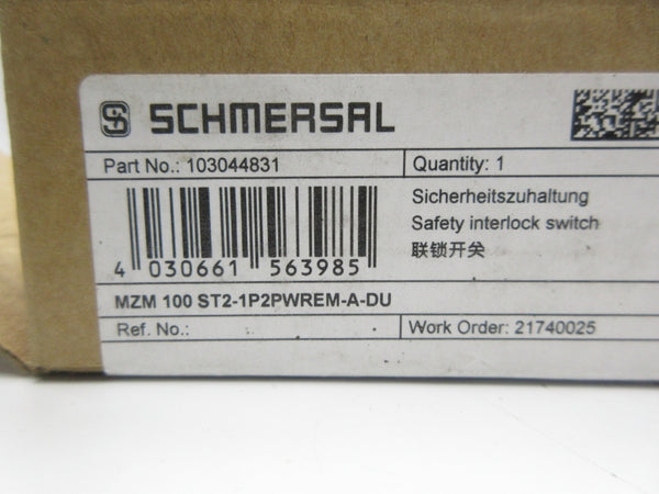 SCHMERSAL 103044831 MZM100ST2-1P2PWREM-A-DU NSMP