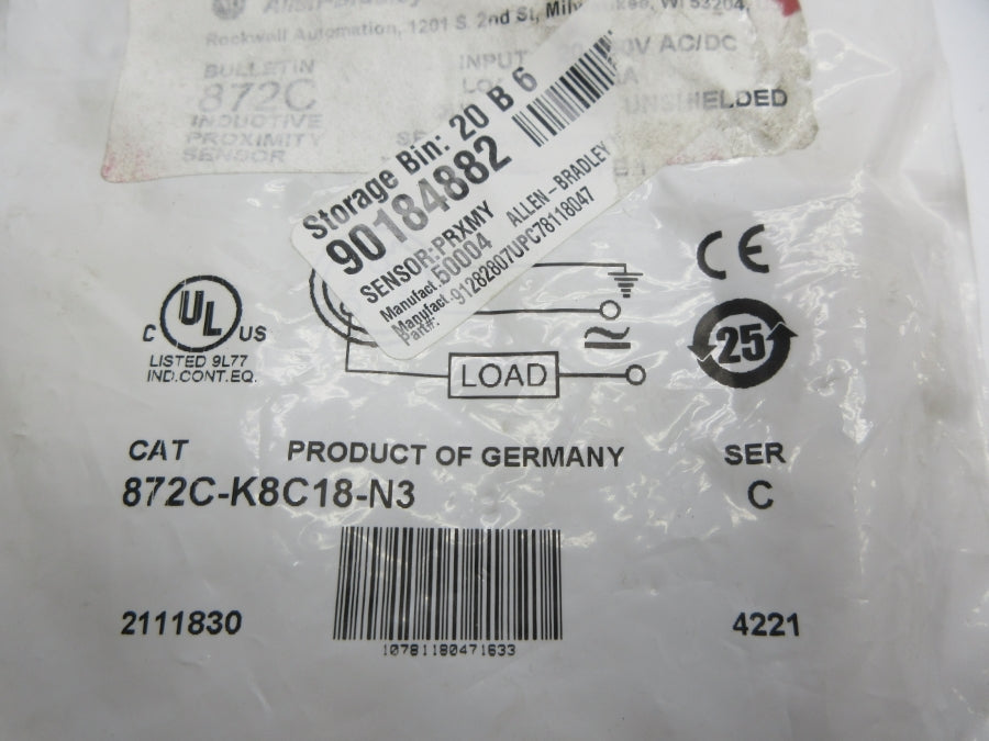 ALLEN BRADLEY 872C-K8C18-N3 SER. C NSMP