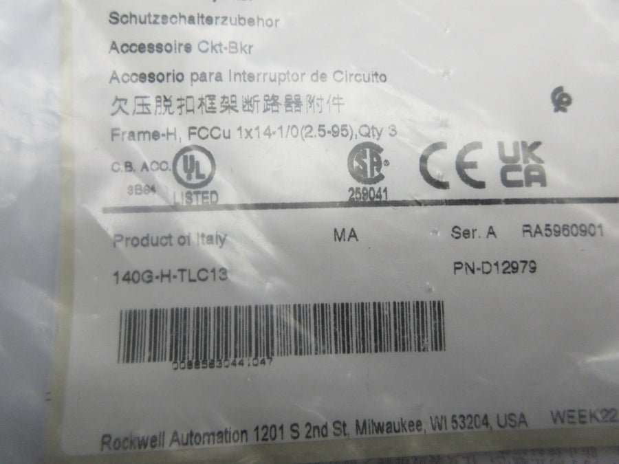 ALLEN BRADLEY 140G-H-TLC13 SER. A NSMP