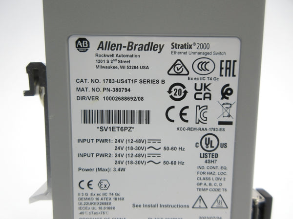 ALLEN BRADLEY 1783-US4T1F SER. B NSNP