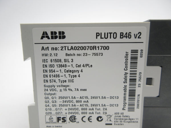 ABB 2TLA020070R1700 PLUTOB46V2 NSNP