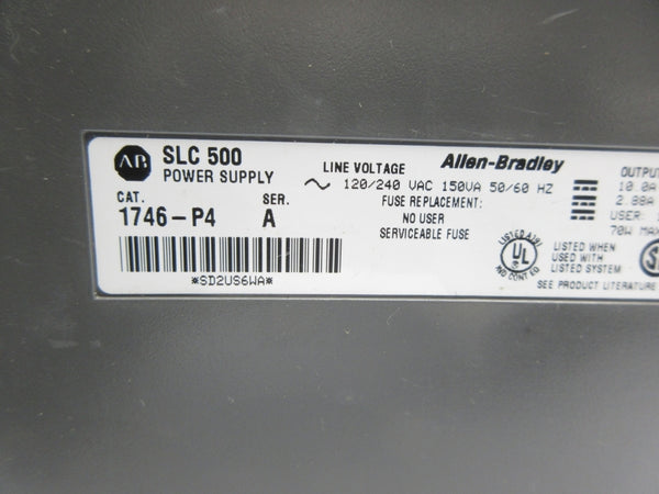 ALLEN BRADLEY 1746-P4 SER. A 120/240VAC NSNP