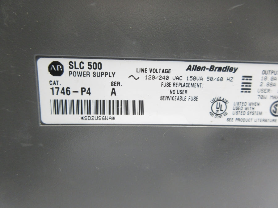 ALLEN BRADLEY 1746-P4 SER. A 120/240VAC NSNP