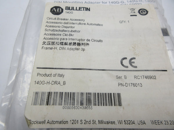 INDUSTRIAL SPARE PART 140G-H-DRA SER. B NSMP