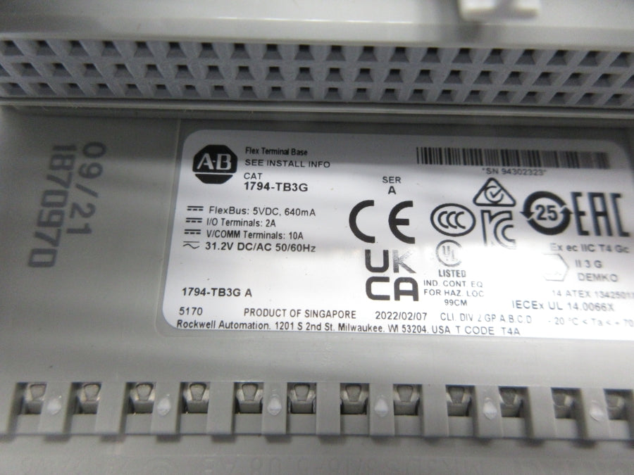 ALLEN BRADLEY 1794-TB3G SER. A 31.2VDC/AC NSNP