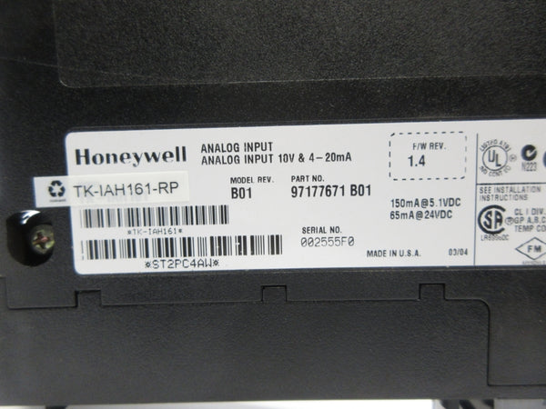 HONEYWELL TK-IAH161-RP F/W 1.4 10V REV. B01 (NO DOOR) NSNP
