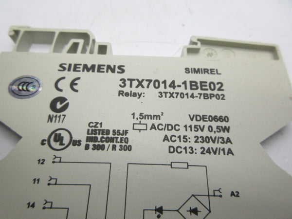 SIEMENS 3TX7014-1BE02 115VAC/DC NSNP