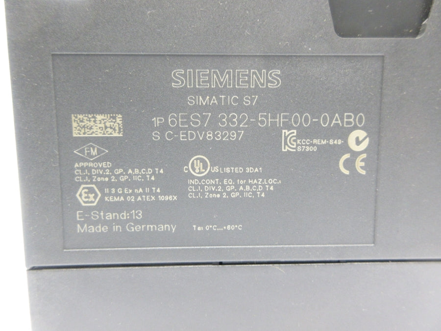 SIEMENS 6ES7332-5HF00-0AB0 (AS PICTURED1) NSNP