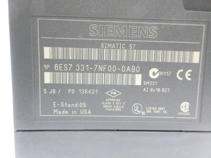 SIEMENS 6ES7331-7NF00-0AB0 NSNP