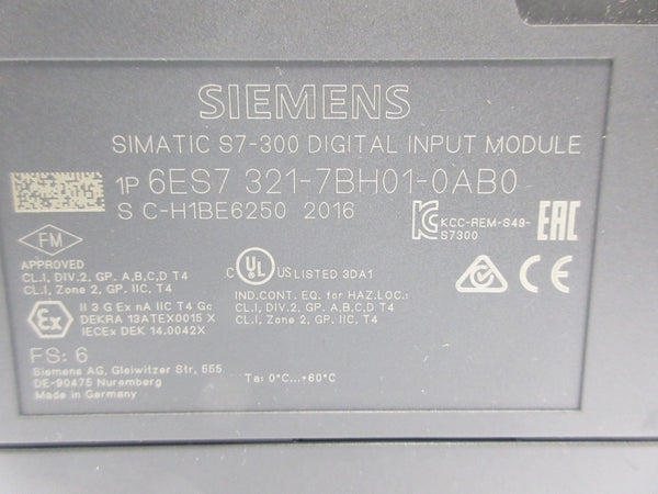 SIEMENS 6ES7321-7BH01-0AB0 24VDC NSNP