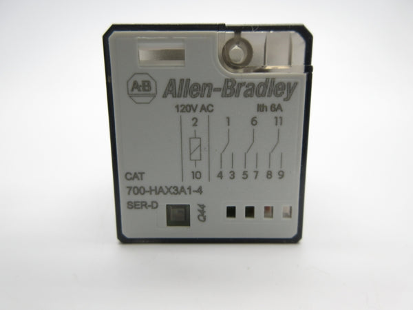 ALLEN BRADLEY 700-HAX3A1-4 SER. D 120VAC 6A NSNP