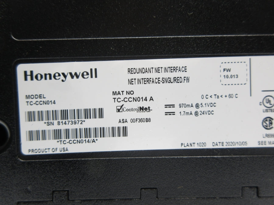 HONEYWELL TC-CCN014 F/W 10.013 24VDC NSNP