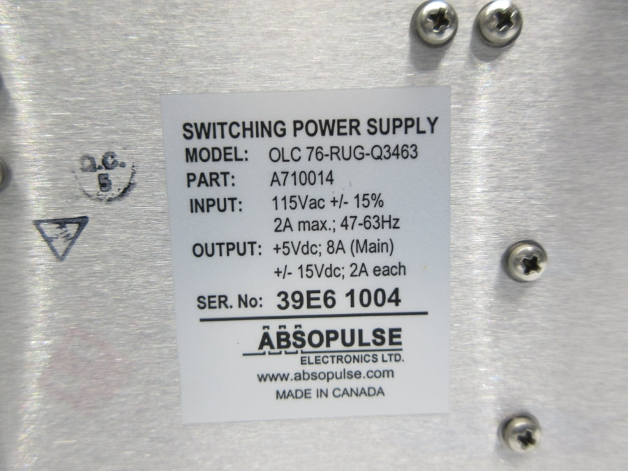 ABSOPULSE OLC76-RUG-Q3463 A710014 115VAC 2A NSNP