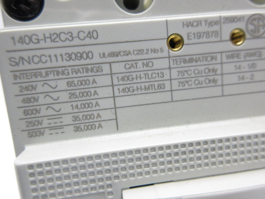 INDUSTRIAL SPARE PART 140G-H2C3-C40 40A NSNP