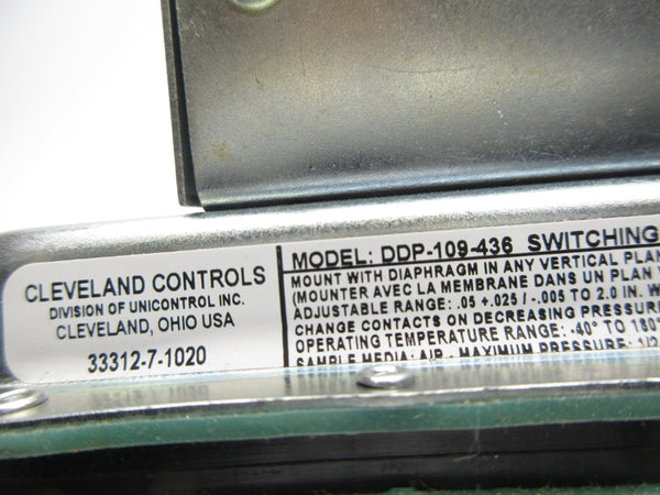 CLEVELAND CONTROLS DDP-109-436 NSNP