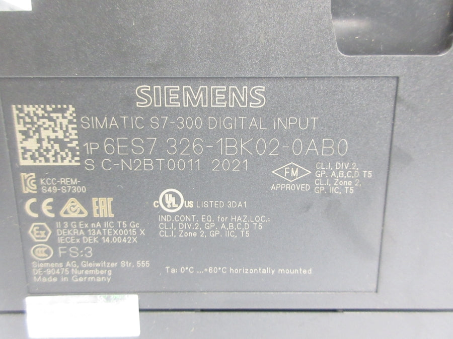 SIEMENS 6ES7326-1BK02-0AB0 24VDC (AS PICTURED) NSNP