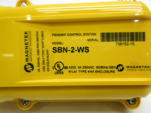 MAGNETEK SBN-2-WS 250VAC 3A NSNP