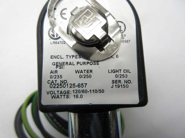 PARKER 02250125-657 110/120V 0/250PSI NSNP