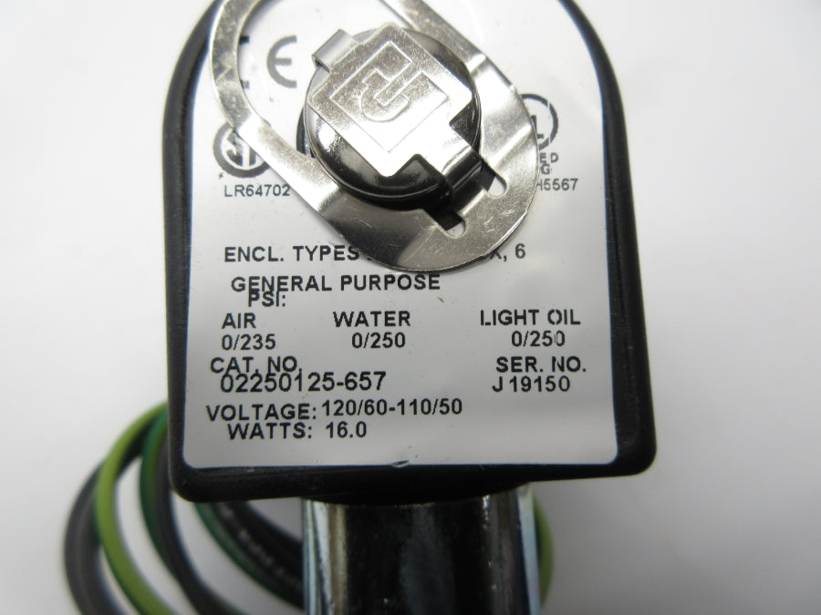 PARKER 02250125-657 110/120V 0/250PSI NSNP