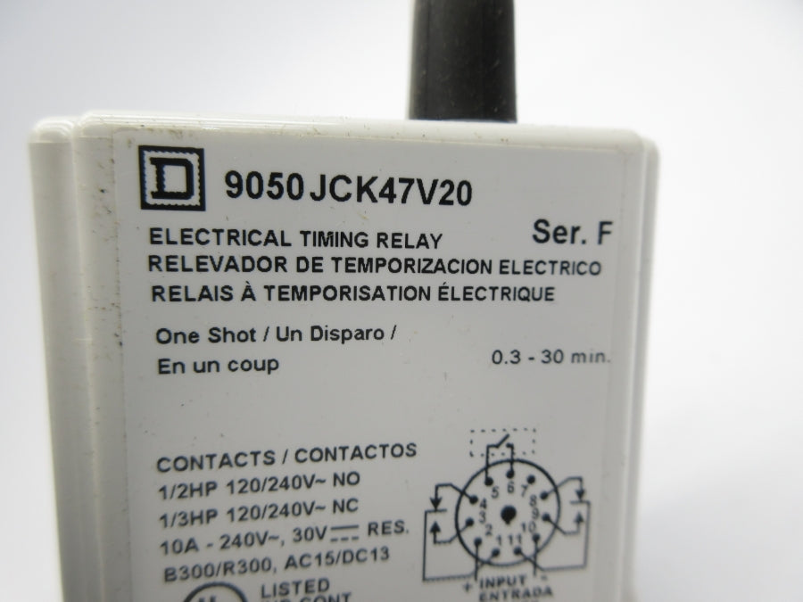 SQUARE D 9050JCK47V20 SER. F 120/240V 0.3-30M NSNP