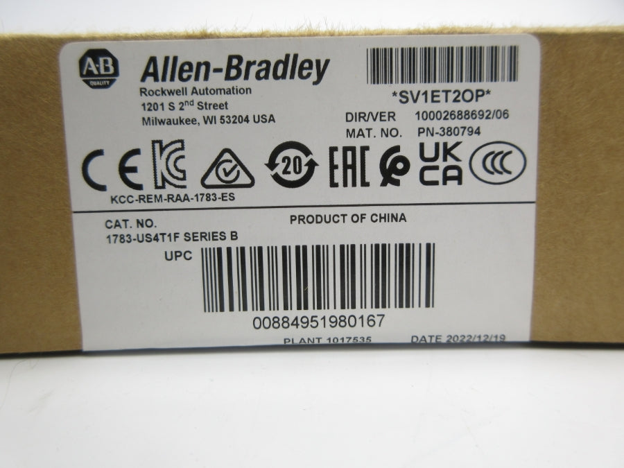 ALLEN BRADLEY 1783-US4T1F SER. B DATE: 2022 NSFS
