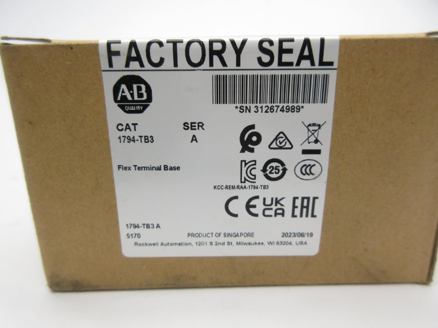 ALLEN BRADLEY 1794-TB3 SER. A DATE: 2023 NSFS