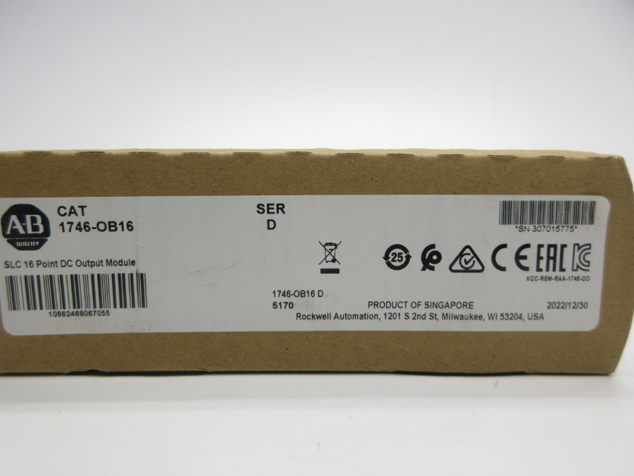 ALLEN BRADLEY 1746-OB16 SER. D DATE: 2022 NSFS