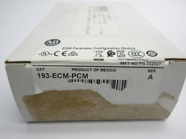 ALLEN BRADLEY 193-ECM-PCM SER. A (WH) NSFS