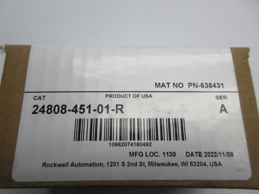ALLEN BRADLEY 24808-451-01-R SER. A (BR/WH) NSFS