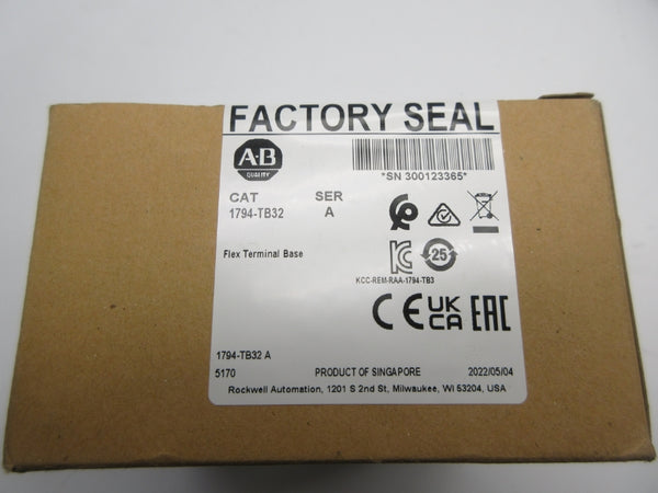 ALLEN BRADLEY 1794-TB32 SER. A DATE: 2022 NSFS