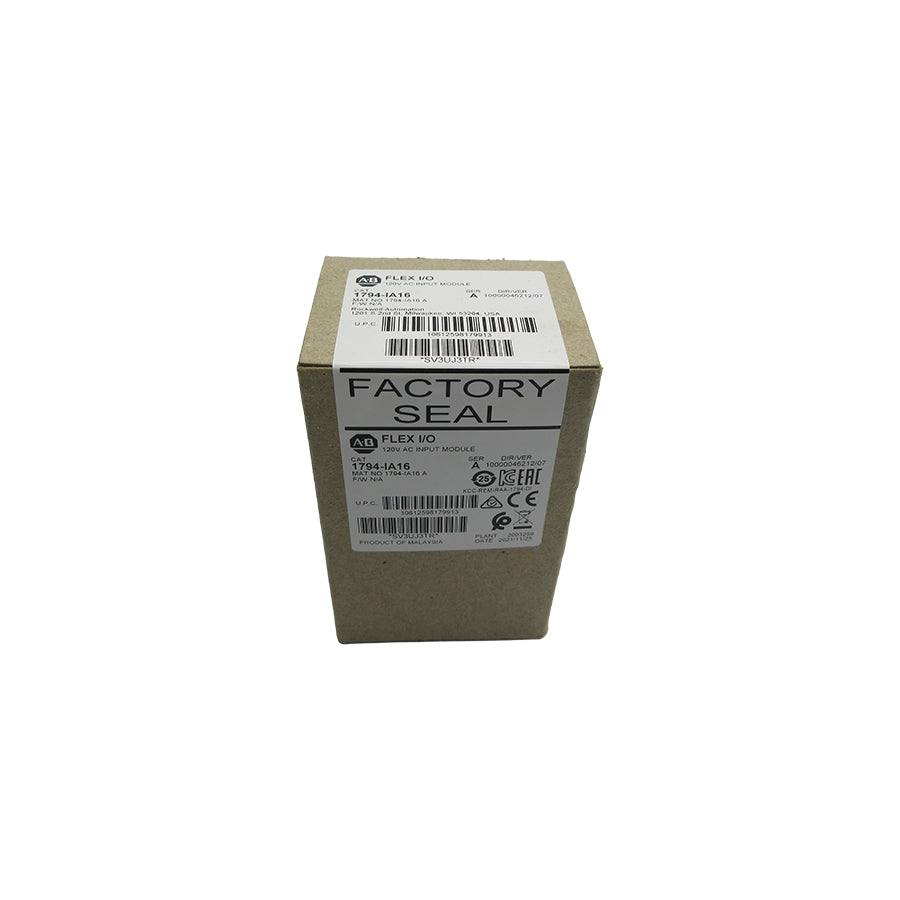 ALLEN BRADLEY 1794-IA16 SER. A 120VAC DATE: 2021 NSFS