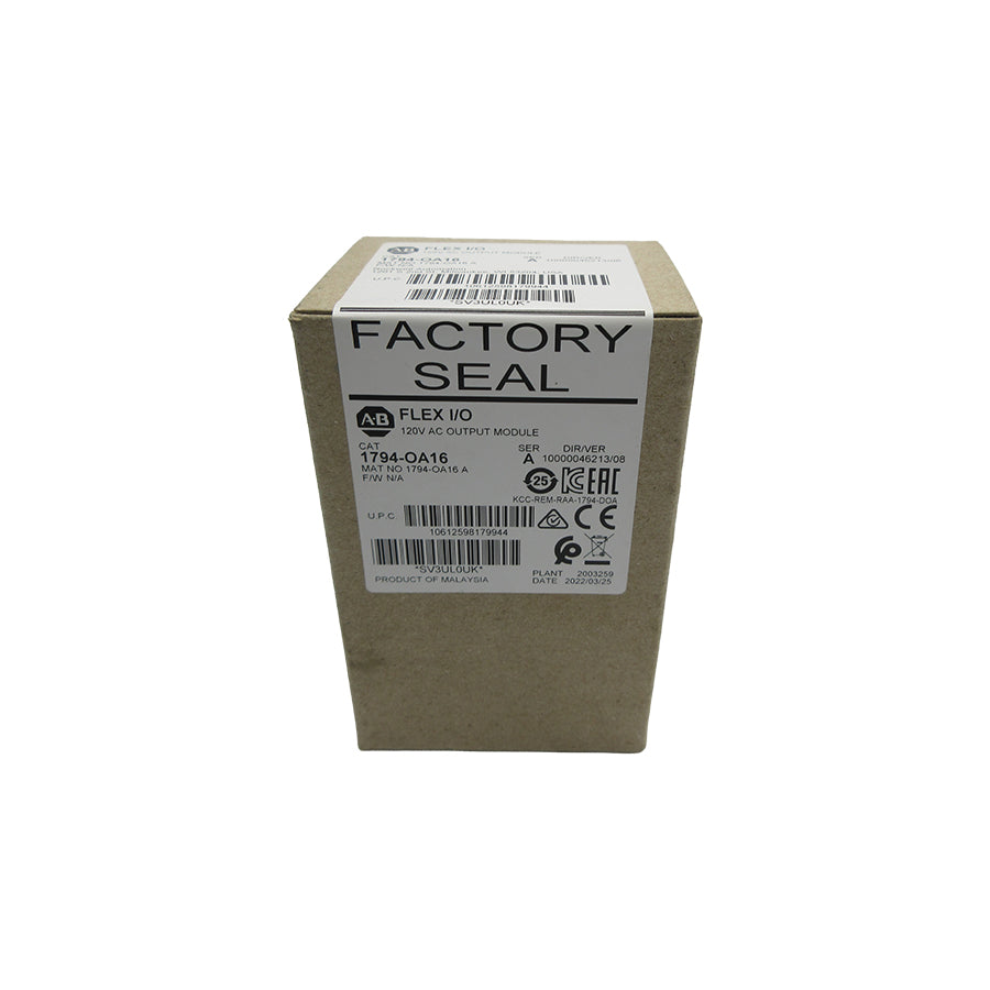 ALLEN BRADLEY 1794-OA16 SER. A 120VAC DATE: 2022 NSFS