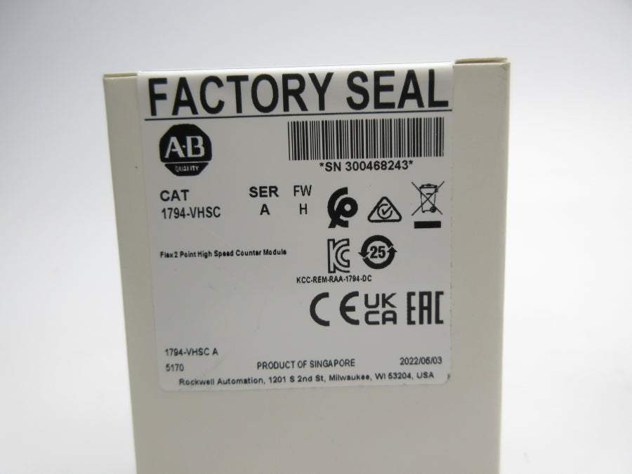 ALLEN BRADLEY 1794-VHSC SER. A F/W H DATE: 2022 NSFS