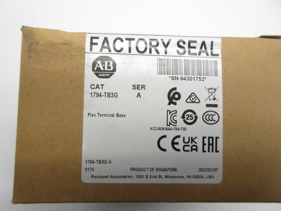 ALLEN BRADLEY 1794-TB3G SER. A DATE: 2022 NSFS