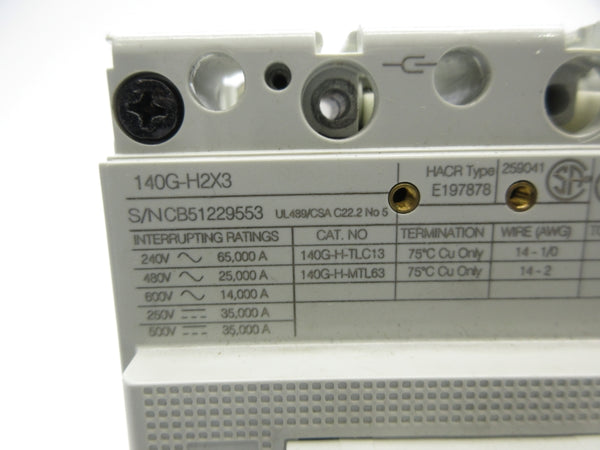 ALLEN BRADLEY 140G-H2X3 600V UNMP