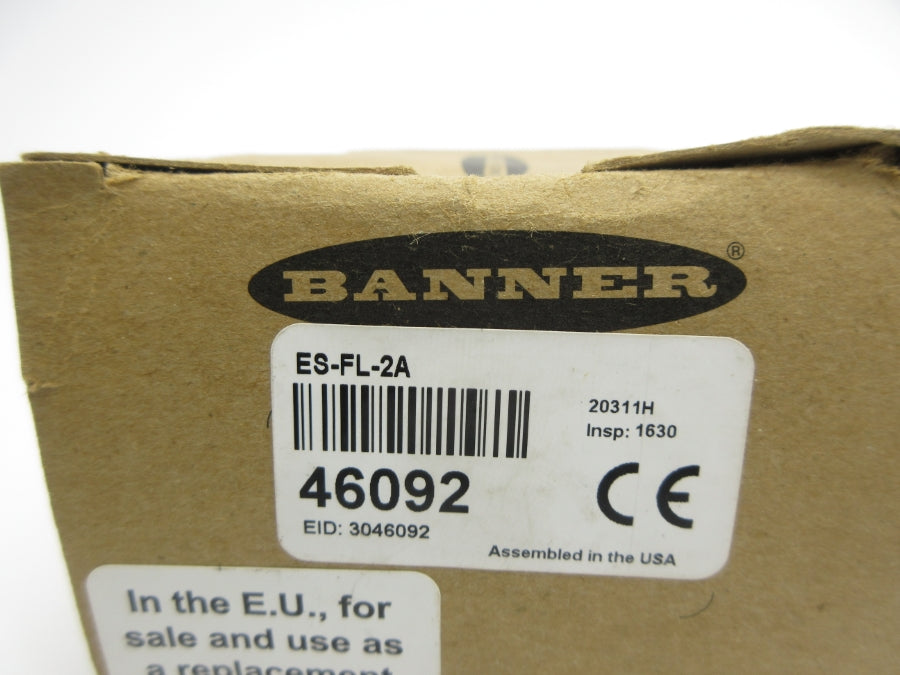 BANNER ENGINEERING ES-FL-2A 46092 24VAC/DC NSMP