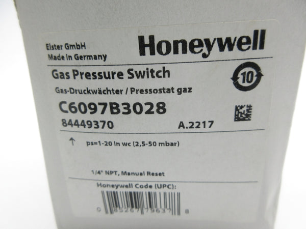 HONEYWELL C6097B3028 84449370 1-20INWC  NSMP