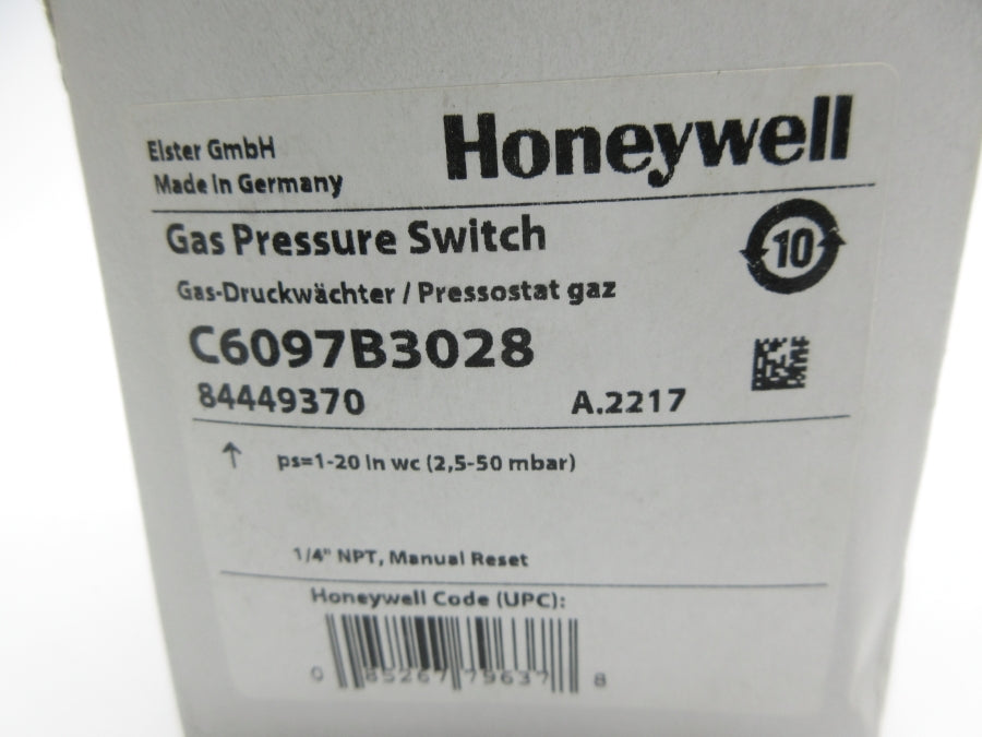 HONEYWELL C6097B3028 84449370 1-20INWC  NSMP
