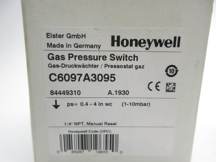 HONEYWELL C6097A3095 84449310 0.4-4INWC NSMP