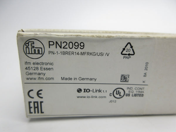 IFM EFECTOR PN2099 PN-1-1BRER14-MFRKG/US//V 10-30VDC NSMP